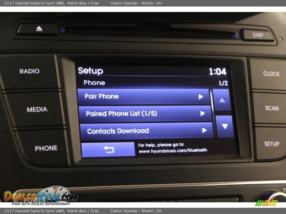 2017 Hyundai Santa Fe Sport AWD Marlin Blue / Gray Photo #12