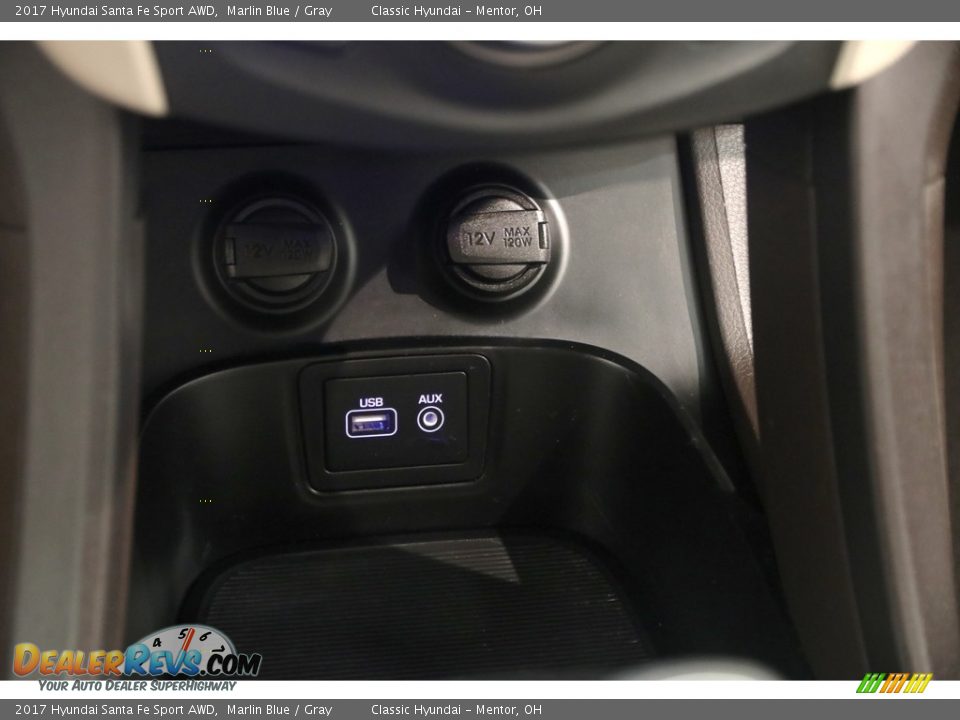 2017 Hyundai Santa Fe Sport AWD Marlin Blue / Gray Photo #14