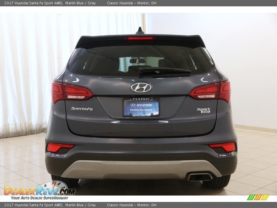 2017 Hyundai Santa Fe Sport AWD Marlin Blue / Gray Photo #18