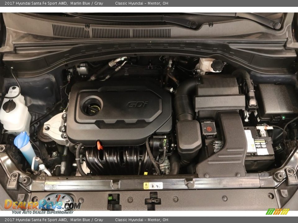 2017 Hyundai Santa Fe Sport AWD Marlin Blue / Gray Photo #19