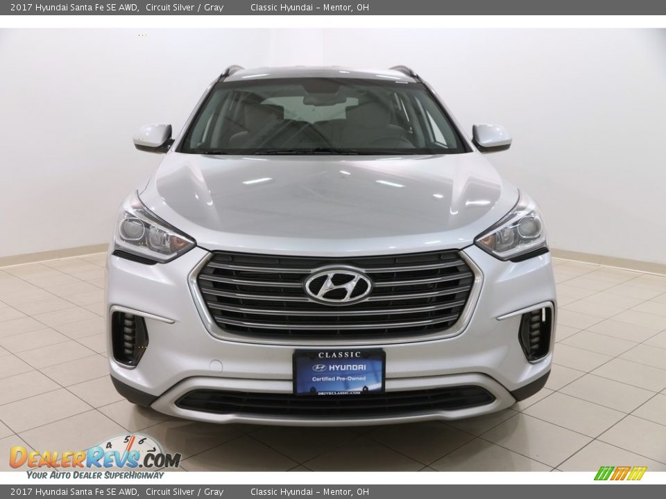2017 Hyundai Santa Fe SE AWD Circuit Silver / Gray Photo #2