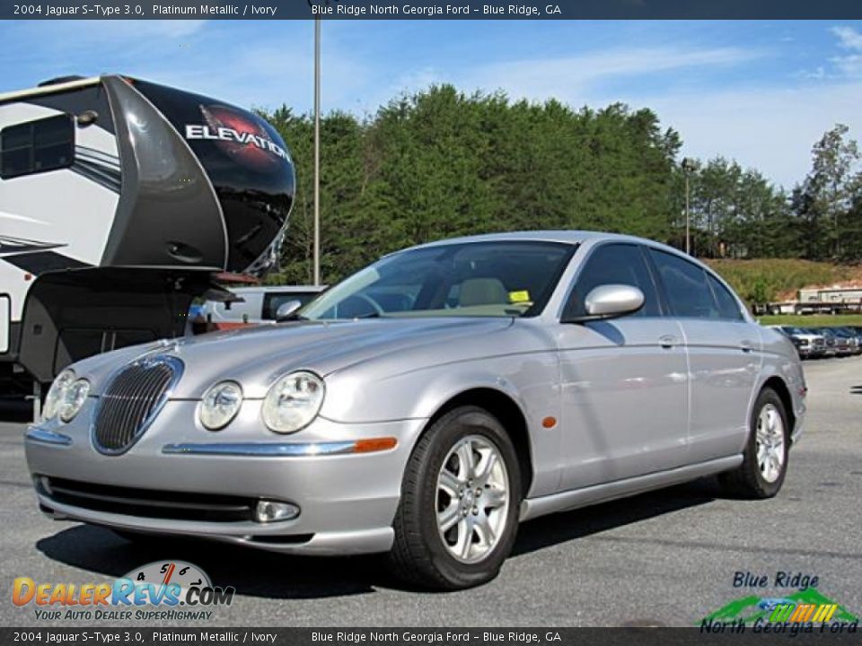 2004 Jaguar S-Type 3.0 Platinum Metallic / Ivory Photo #1