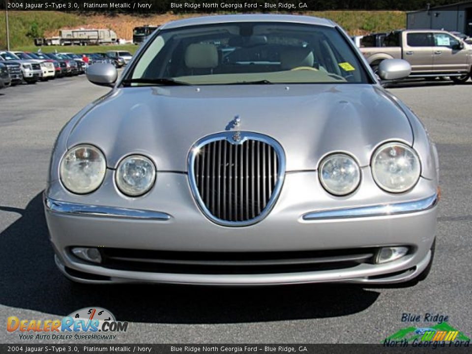 2004 Jaguar S-Type 3.0 Platinum Metallic / Ivory Photo #8