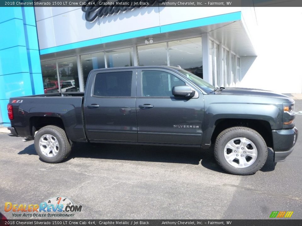 2018 Chevrolet Silverado 1500 LT Crew Cab 4x4 Graphite Metallic / Jet Black Photo #3