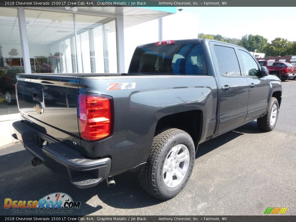 2018 Chevrolet Silverado 1500 LT Crew Cab 4x4 Graphite Metallic / Jet Black Photo #4