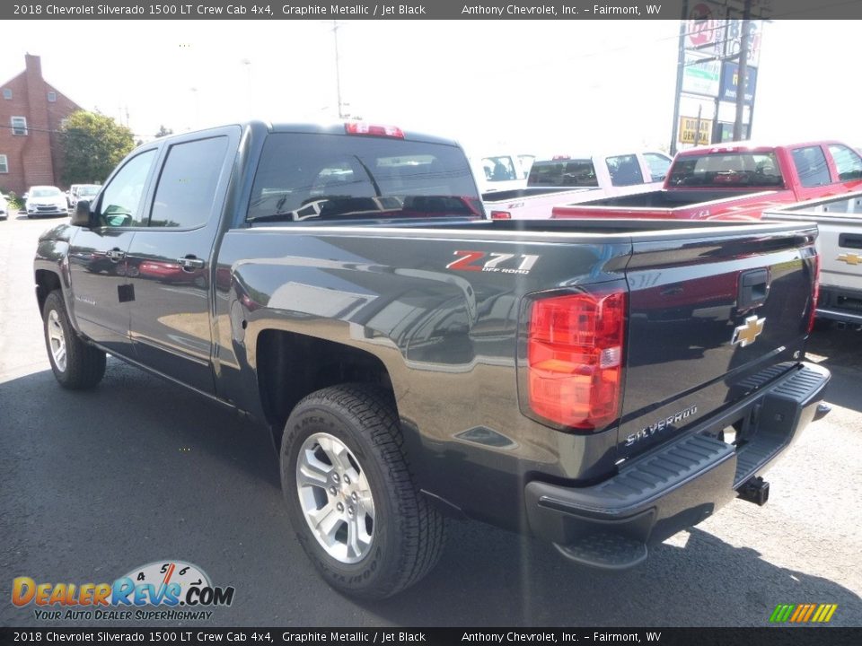 2018 Chevrolet Silverado 1500 LT Crew Cab 4x4 Graphite Metallic / Jet Black Photo #6