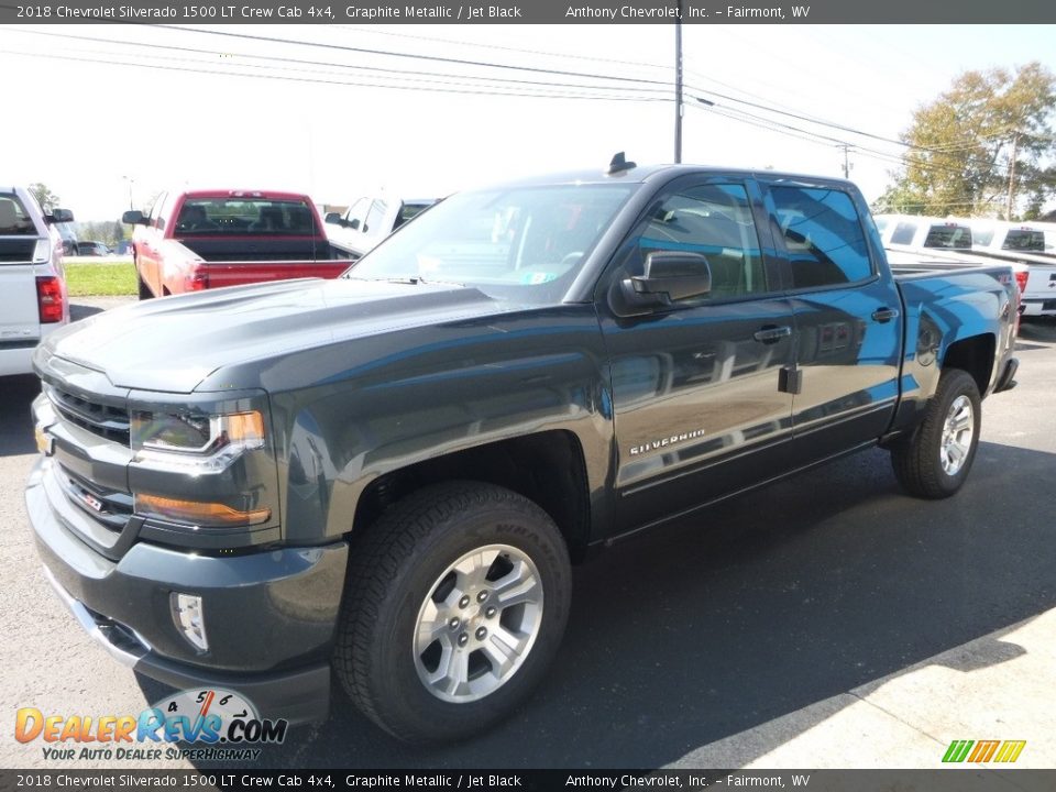 2018 Chevrolet Silverado 1500 LT Crew Cab 4x4 Graphite Metallic / Jet Black Photo #7