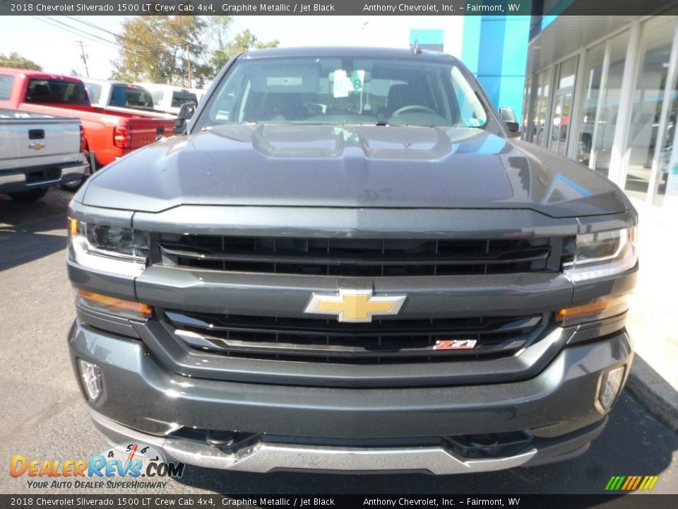 2018 Chevrolet Silverado 1500 LT Crew Cab 4x4 Graphite Metallic / Jet Black Photo #8