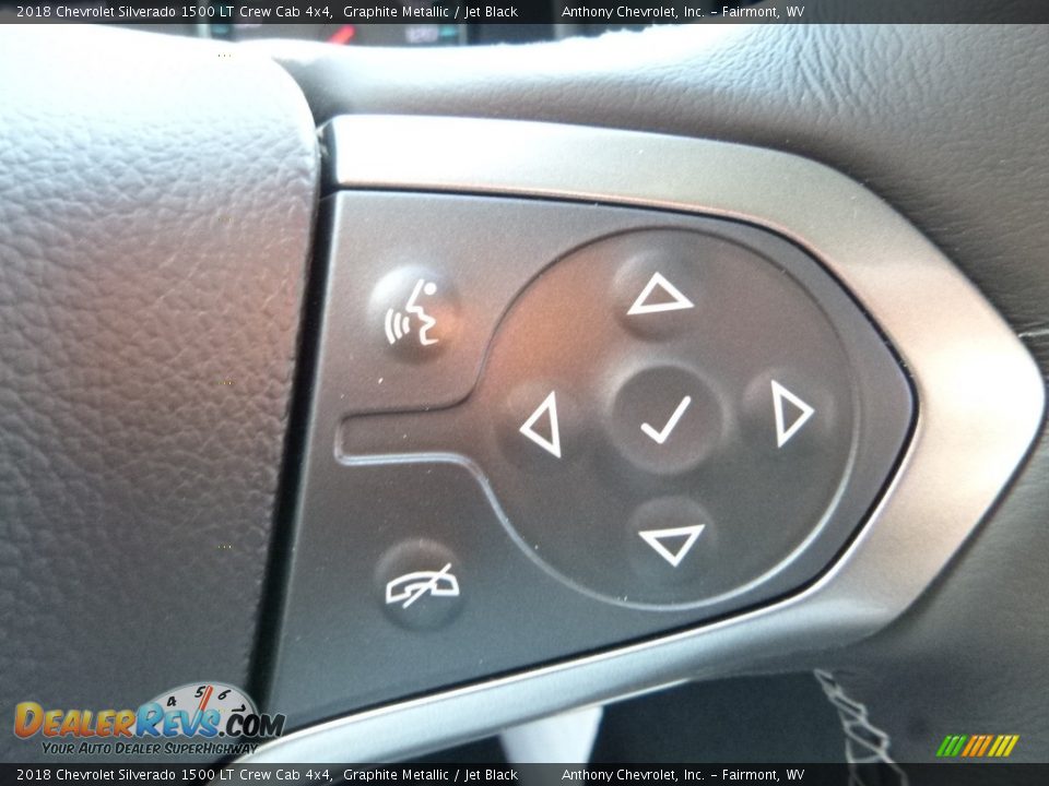 2018 Chevrolet Silverado 1500 LT Crew Cab 4x4 Graphite Metallic / Jet Black Photo #19