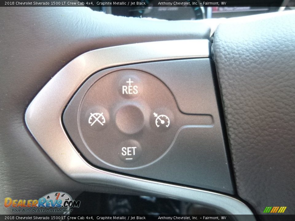 2018 Chevrolet Silverado 1500 LT Crew Cab 4x4 Graphite Metallic / Jet Black Photo #20