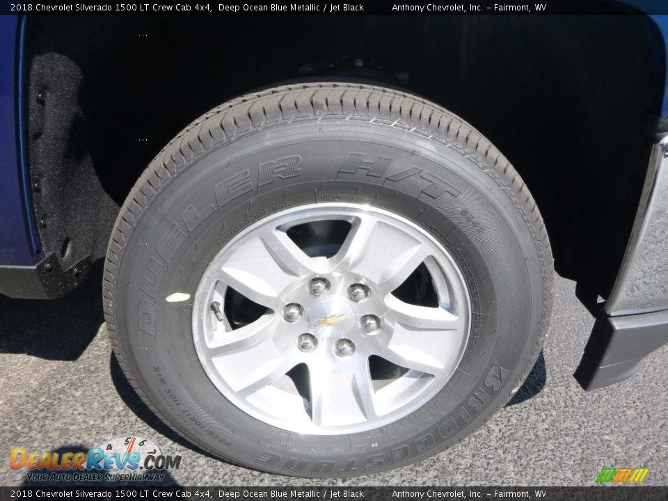 2018 Chevrolet Silverado 1500 LT Crew Cab 4x4 Deep Ocean Blue Metallic / Jet Black Photo #2