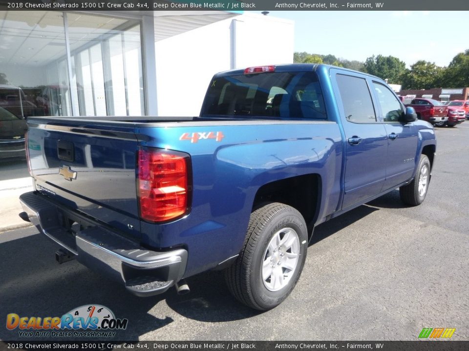 2018 Chevrolet Silverado 1500 LT Crew Cab 4x4 Deep Ocean Blue Metallic / Jet Black Photo #3