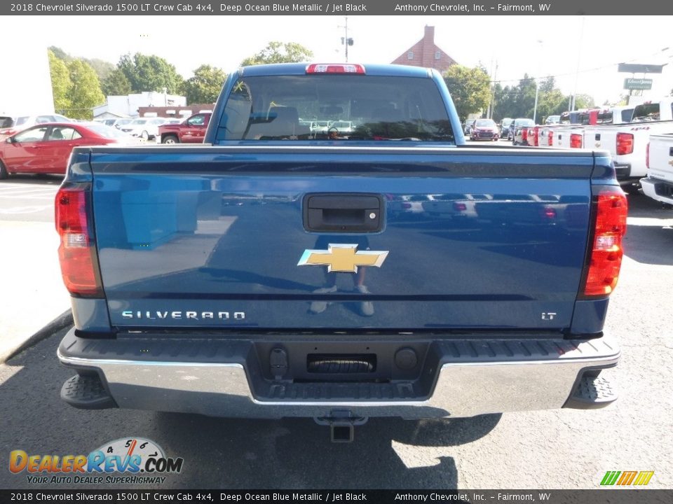 2018 Chevrolet Silverado 1500 LT Crew Cab 4x4 Deep Ocean Blue Metallic / Jet Black Photo #4