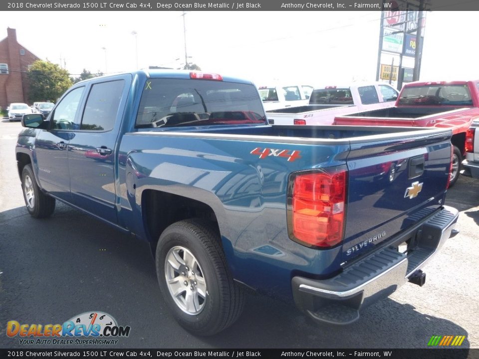 2018 Chevrolet Silverado 1500 LT Crew Cab 4x4 Deep Ocean Blue Metallic / Jet Black Photo #5