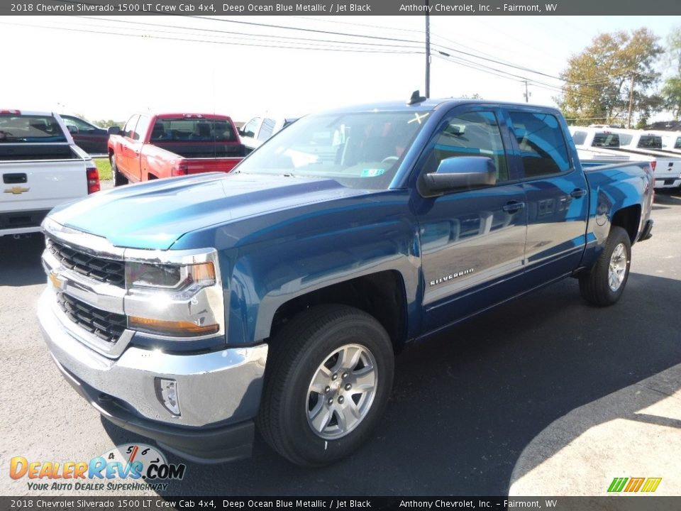 2018 Chevrolet Silverado 1500 LT Crew Cab 4x4 Deep Ocean Blue Metallic / Jet Black Photo #6