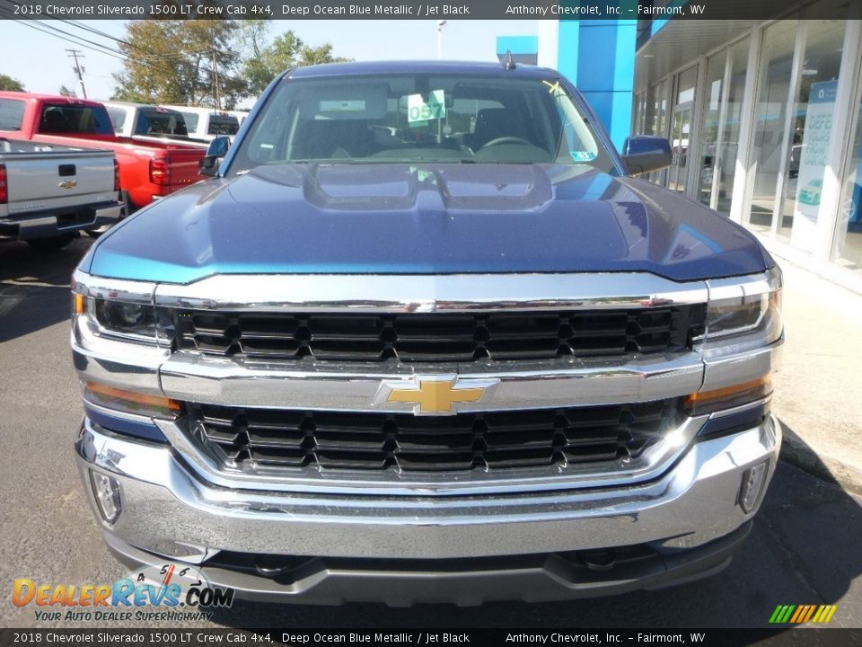 2018 Chevrolet Silverado 1500 LT Crew Cab 4x4 Deep Ocean Blue Metallic / Jet Black Photo #7