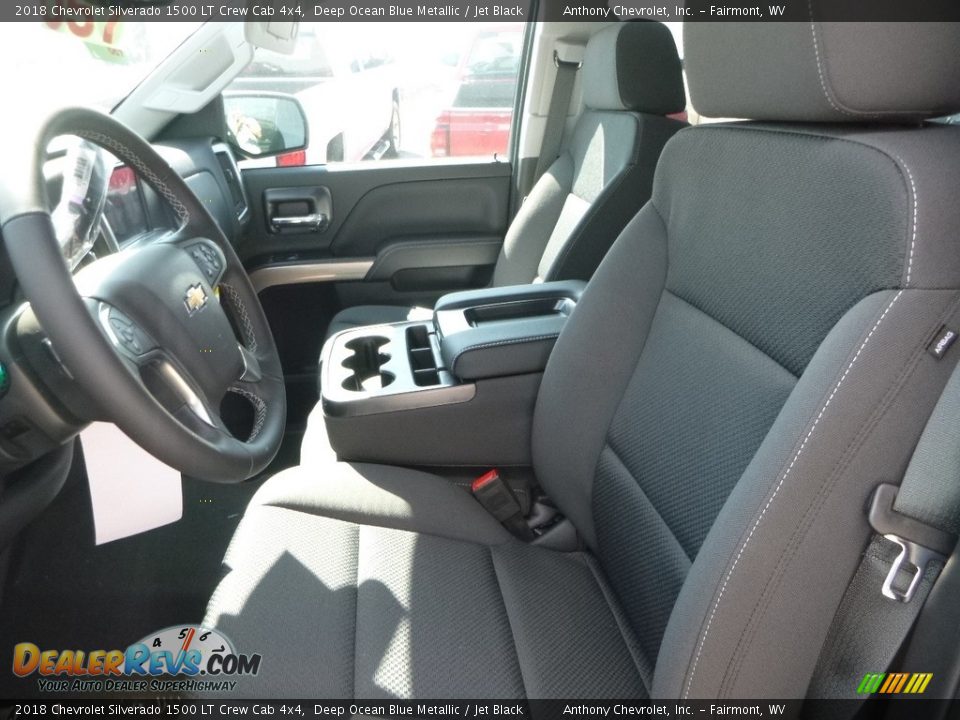 2018 Chevrolet Silverado 1500 LT Crew Cab 4x4 Deep Ocean Blue Metallic / Jet Black Photo #13