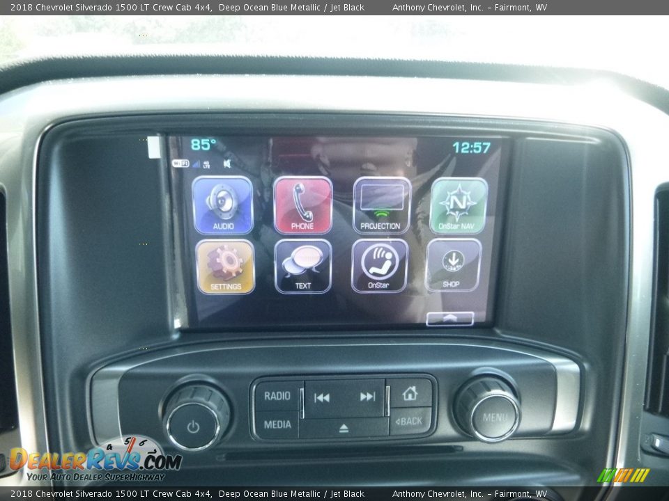 2018 Chevrolet Silverado 1500 LT Crew Cab 4x4 Deep Ocean Blue Metallic / Jet Black Photo #15