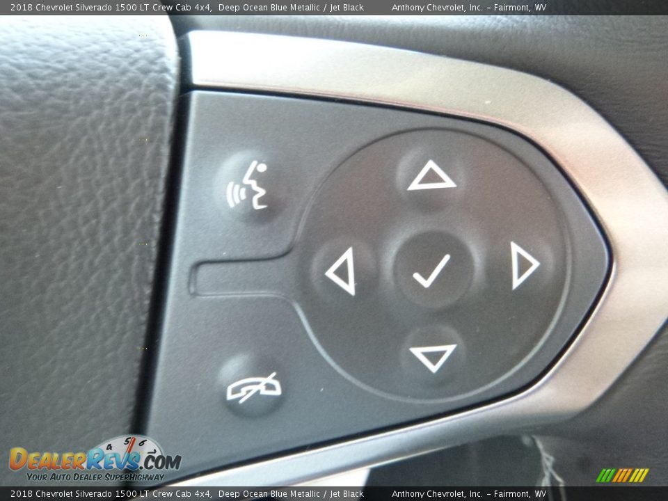 2018 Chevrolet Silverado 1500 LT Crew Cab 4x4 Deep Ocean Blue Metallic / Jet Black Photo #17