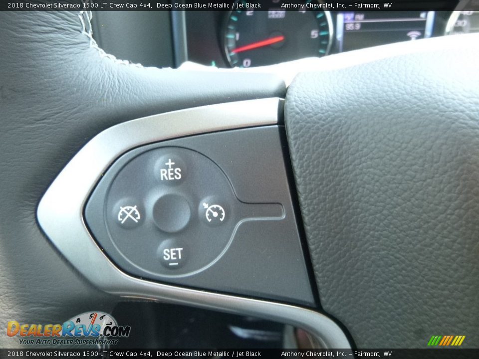 2018 Chevrolet Silverado 1500 LT Crew Cab 4x4 Deep Ocean Blue Metallic / Jet Black Photo #18