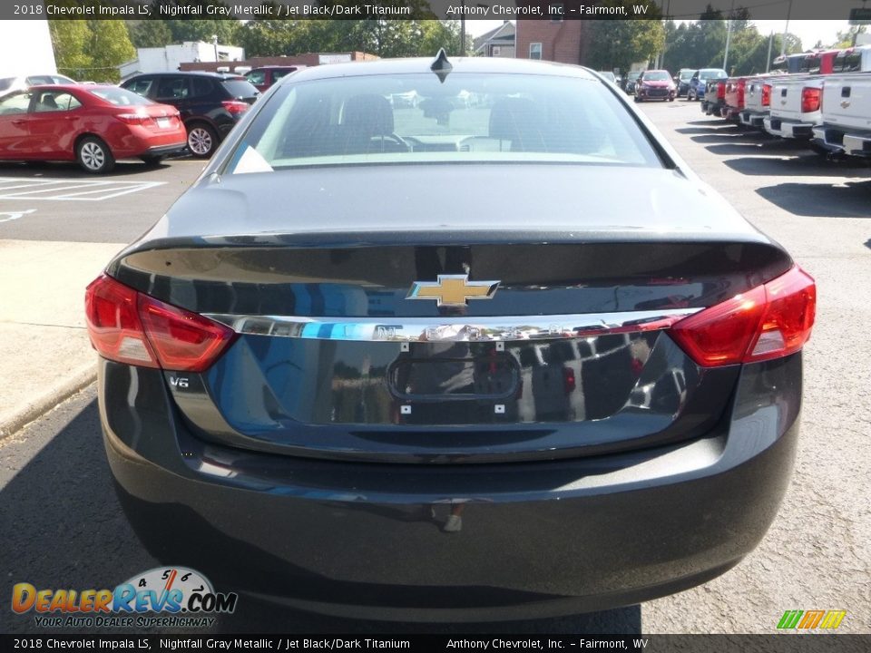 2018 Chevrolet Impala LS Nightfall Gray Metallic / Jet Black/Dark Titanium Photo #5