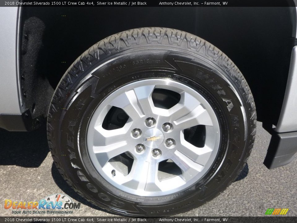 2018 Chevrolet Silverado 1500 LT Crew Cab 4x4 Silver Ice Metallic / Jet Black Photo #2