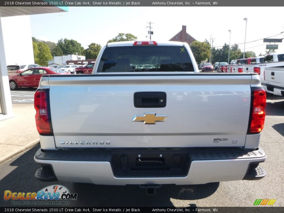 2018 Chevrolet Silverado 1500 LT Crew Cab 4x4 Silver Ice Metallic / Jet Black Photo #9