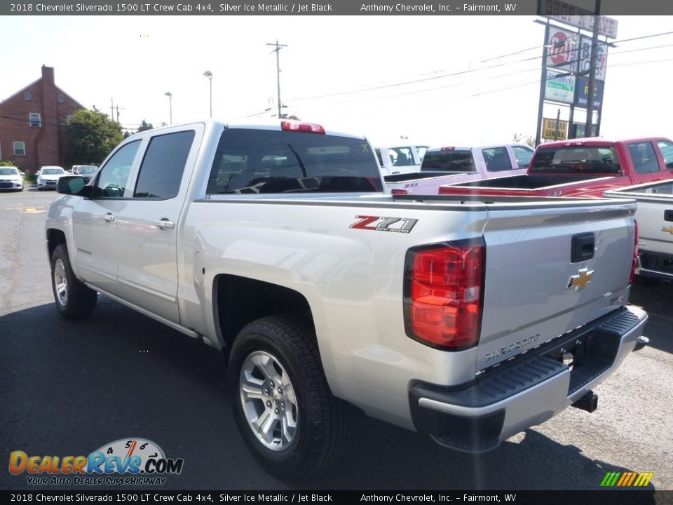 2018 Chevrolet Silverado 1500 LT Crew Cab 4x4 Silver Ice Metallic / Jet Black Photo #10