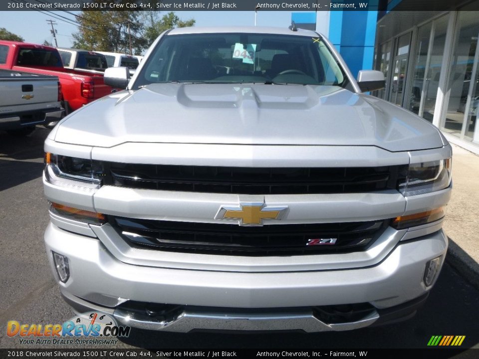 2018 Chevrolet Silverado 1500 LT Crew Cab 4x4 Silver Ice Metallic / Jet Black Photo #12