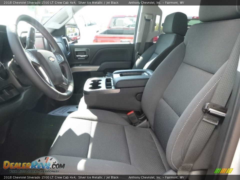 2018 Chevrolet Silverado 1500 LT Crew Cab 4x4 Silver Ice Metallic / Jet Black Photo #13