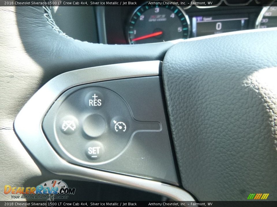 2018 Chevrolet Silverado 1500 LT Crew Cab 4x4 Silver Ice Metallic / Jet Black Photo #19