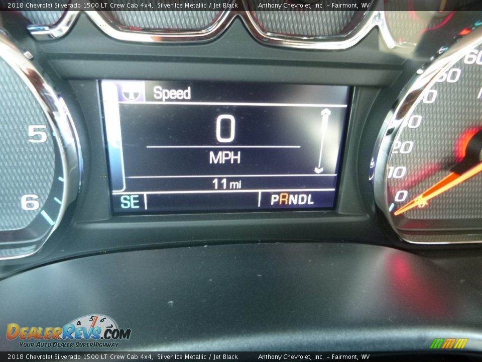 2018 Chevrolet Silverado 1500 LT Crew Cab 4x4 Silver Ice Metallic / Jet Black Photo #20