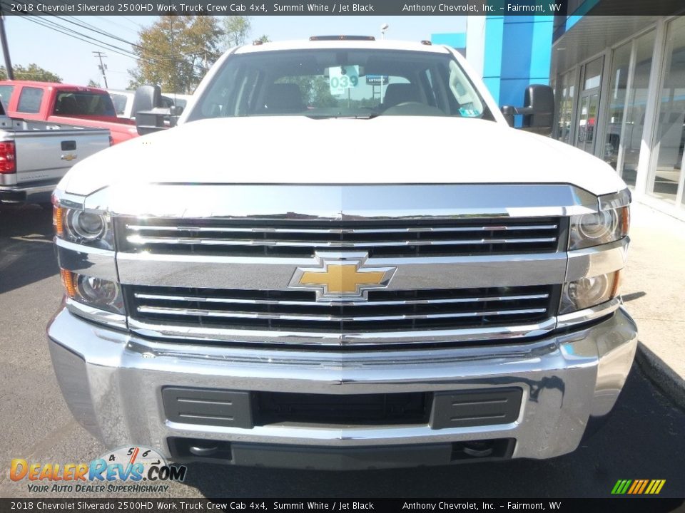 2018 Chevrolet Silverado 2500HD Work Truck Crew Cab 4x4 Summit White / Jet Black Photo #7