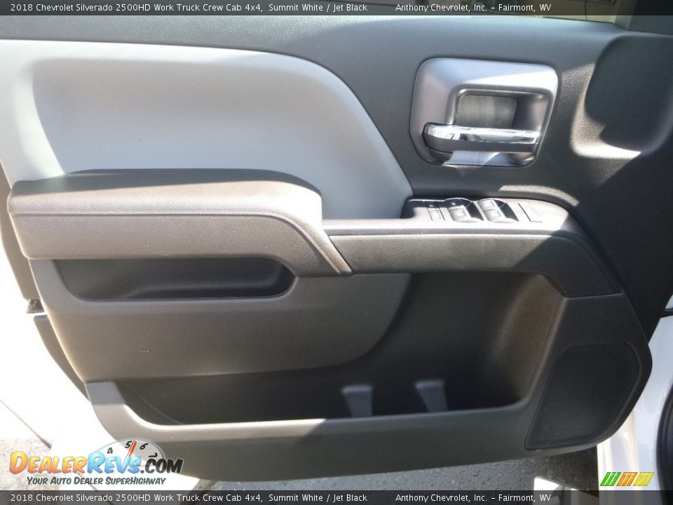 2018 Chevrolet Silverado 2500HD Work Truck Crew Cab 4x4 Summit White / Jet Black Photo #14