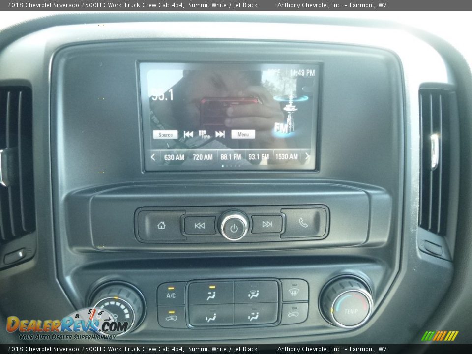 2018 Chevrolet Silverado 2500HD Work Truck Crew Cab 4x4 Summit White / Jet Black Photo #16