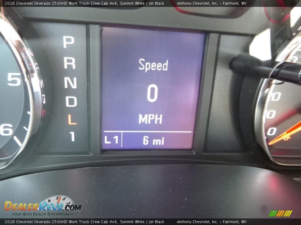 2018 Chevrolet Silverado 2500HD Work Truck Crew Cab 4x4 Summit White / Jet Black Photo #18