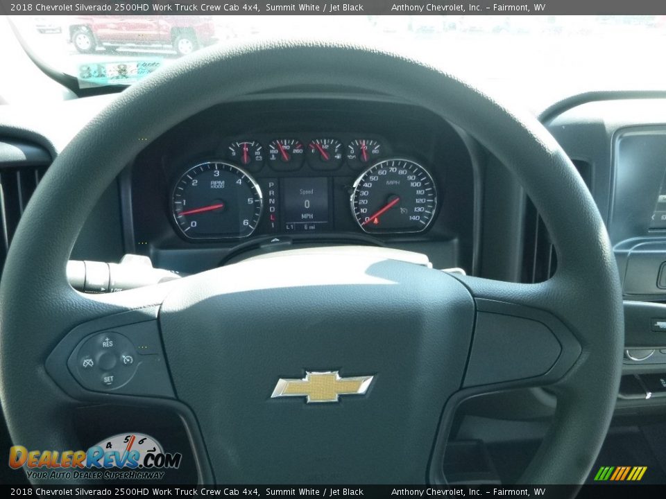 2018 Chevrolet Silverado 2500HD Work Truck Crew Cab 4x4 Summit White / Jet Black Photo #19