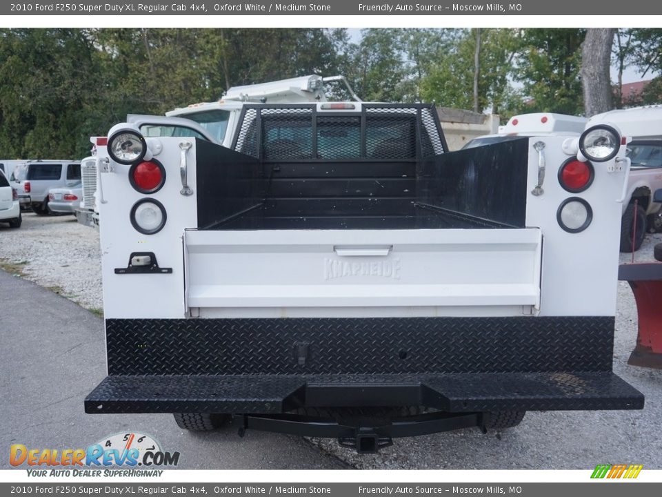 2010 Ford F250 Super Duty XL Regular Cab 4x4 Oxford White / Medium Stone Photo #7
