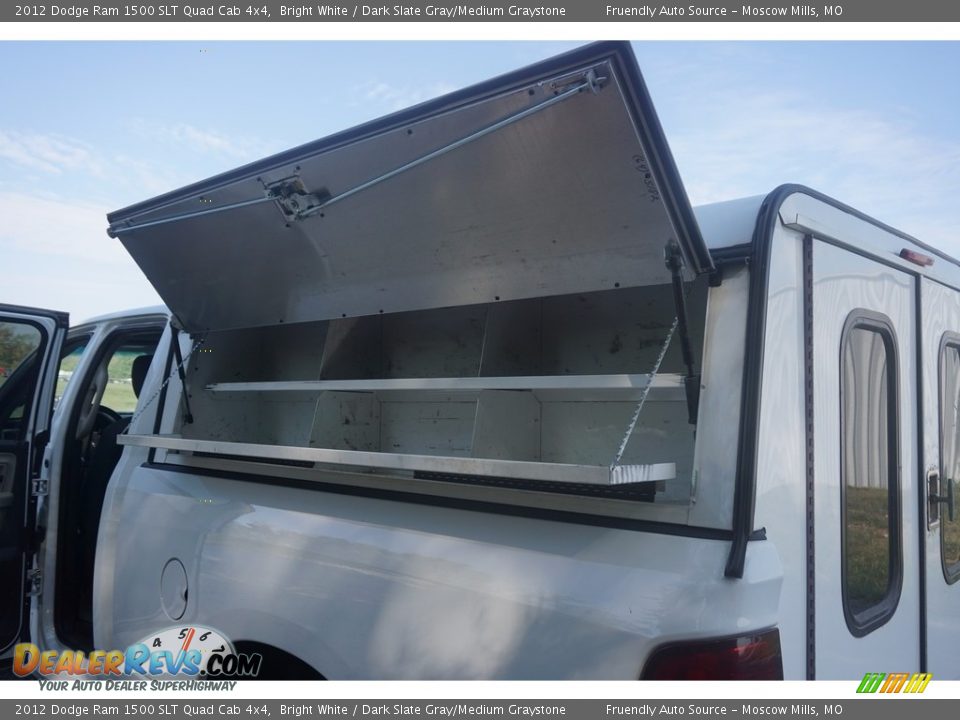 2012 Dodge Ram 1500 SLT Quad Cab 4x4 Bright White / Dark Slate Gray/Medium Graystone Photo #3