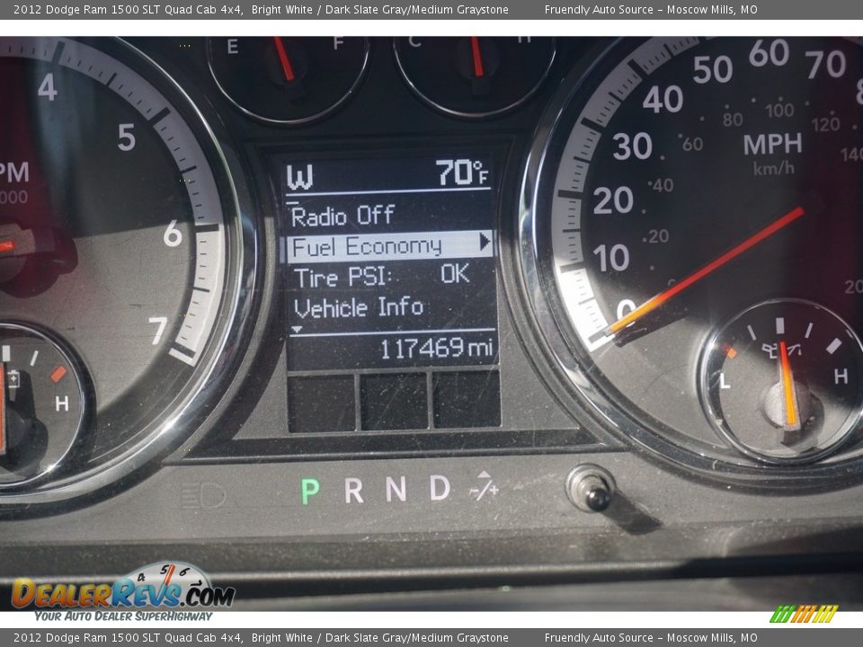 2012 Dodge Ram 1500 SLT Quad Cab 4x4 Bright White / Dark Slate Gray/Medium Graystone Photo #12