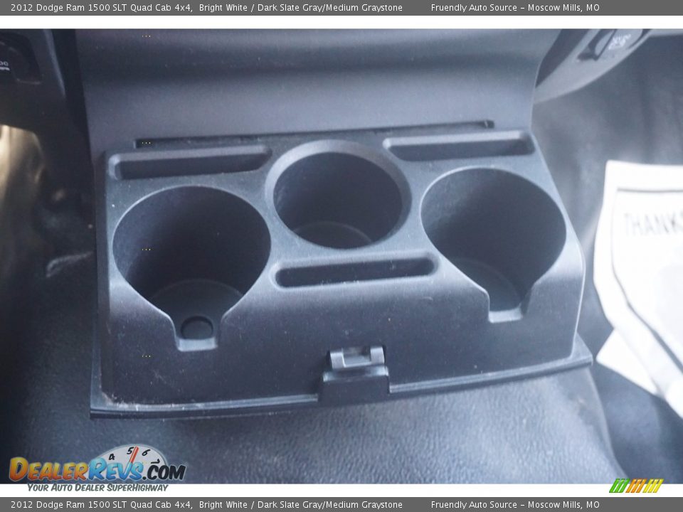 2012 Dodge Ram 1500 SLT Quad Cab 4x4 Bright White / Dark Slate Gray/Medium Graystone Photo #16