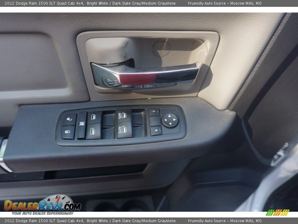 2012 Dodge Ram 1500 SLT Quad Cab 4x4 Bright White / Dark Slate Gray/Medium Graystone Photo #19