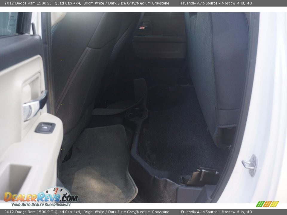 2012 Dodge Ram 1500 SLT Quad Cab 4x4 Bright White / Dark Slate Gray/Medium Graystone Photo #21