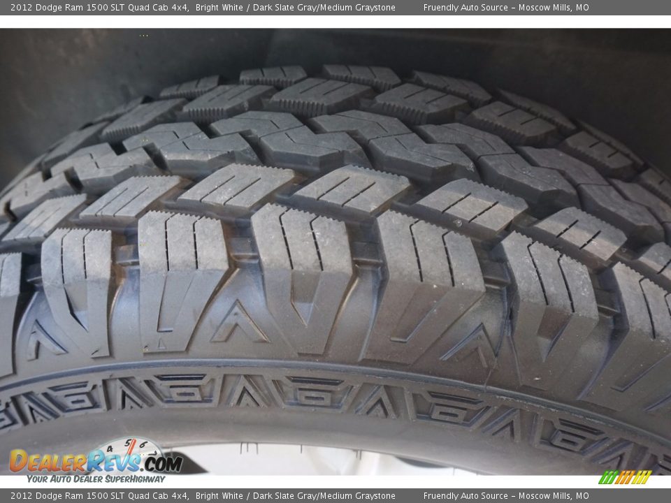 2012 Dodge Ram 1500 SLT Quad Cab 4x4 Bright White / Dark Slate Gray/Medium Graystone Photo #25