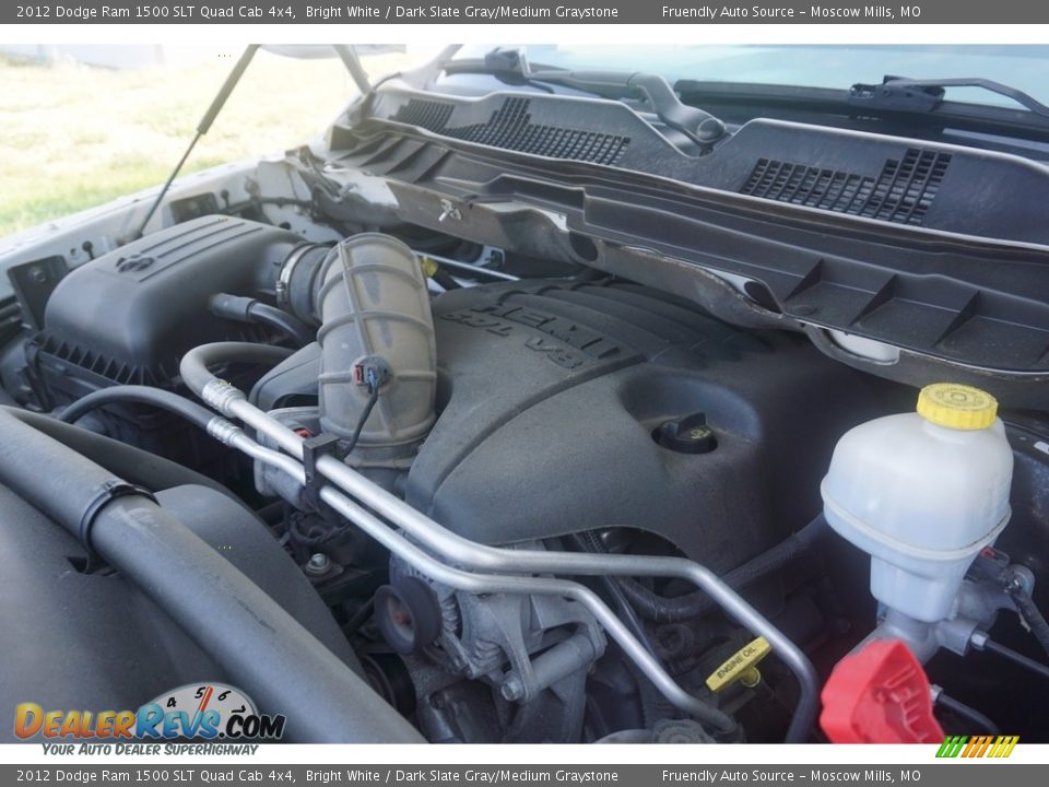 2012 Dodge Ram 1500 SLT Quad Cab 4x4 Bright White / Dark Slate Gray/Medium Graystone Photo #28