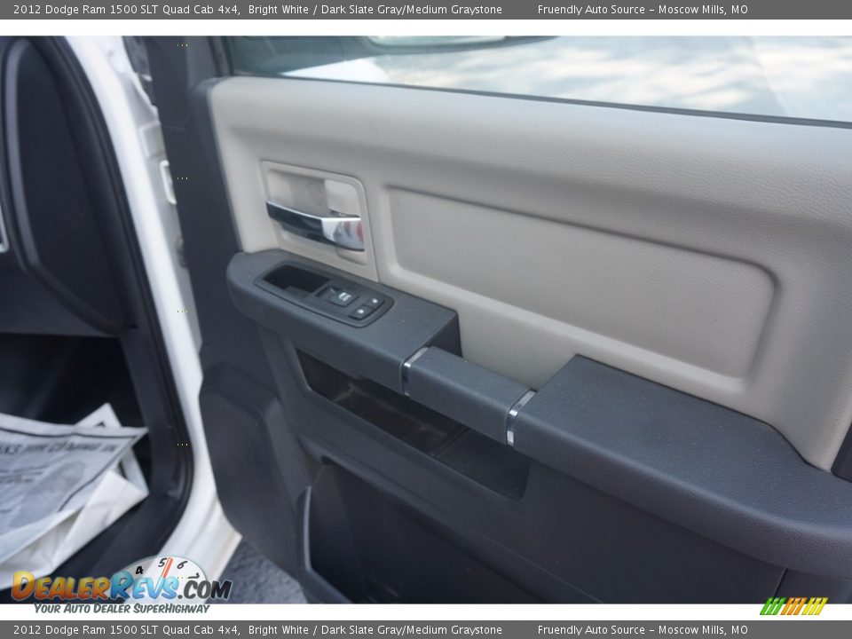 2012 Dodge Ram 1500 SLT Quad Cab 4x4 Bright White / Dark Slate Gray/Medium Graystone Photo #34