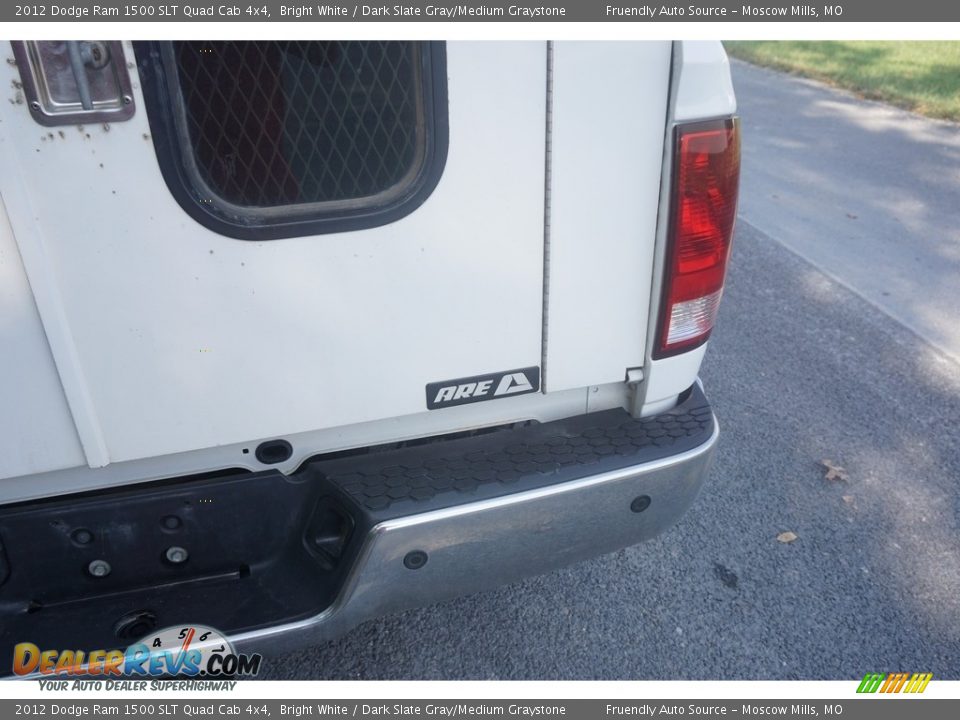 2012 Dodge Ram 1500 SLT Quad Cab 4x4 Bright White / Dark Slate Gray/Medium Graystone Photo #35