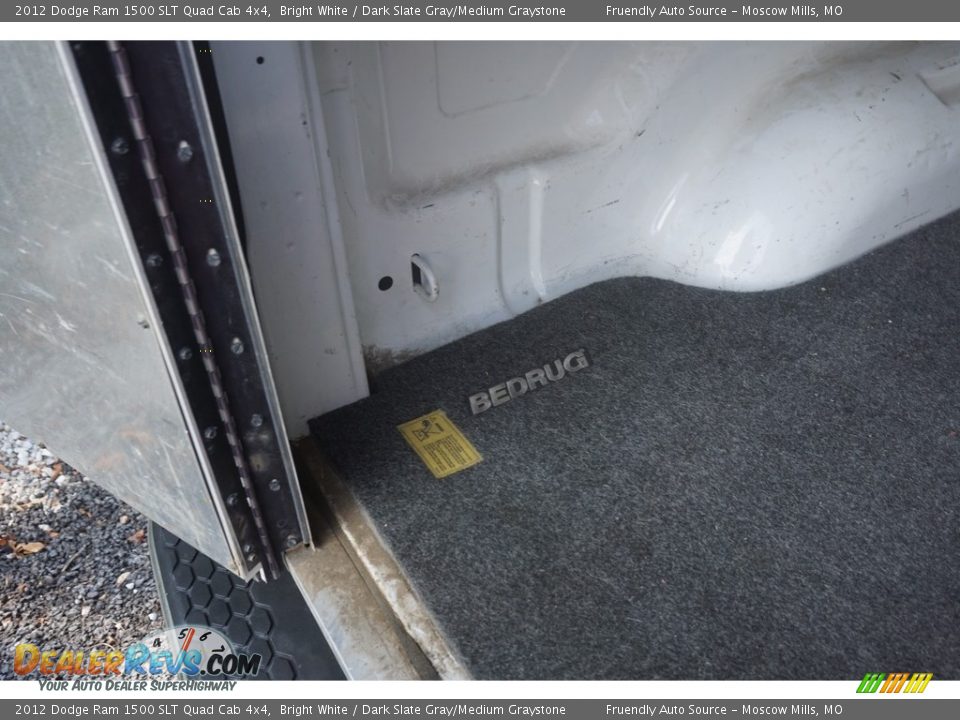 2012 Dodge Ram 1500 SLT Quad Cab 4x4 Bright White / Dark Slate Gray/Medium Graystone Photo #36
