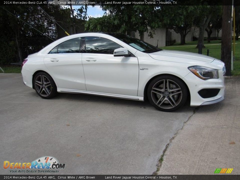 2014 Mercedes-Benz CLA 45 AMG Cirrus White / AMG Brown Photo #1