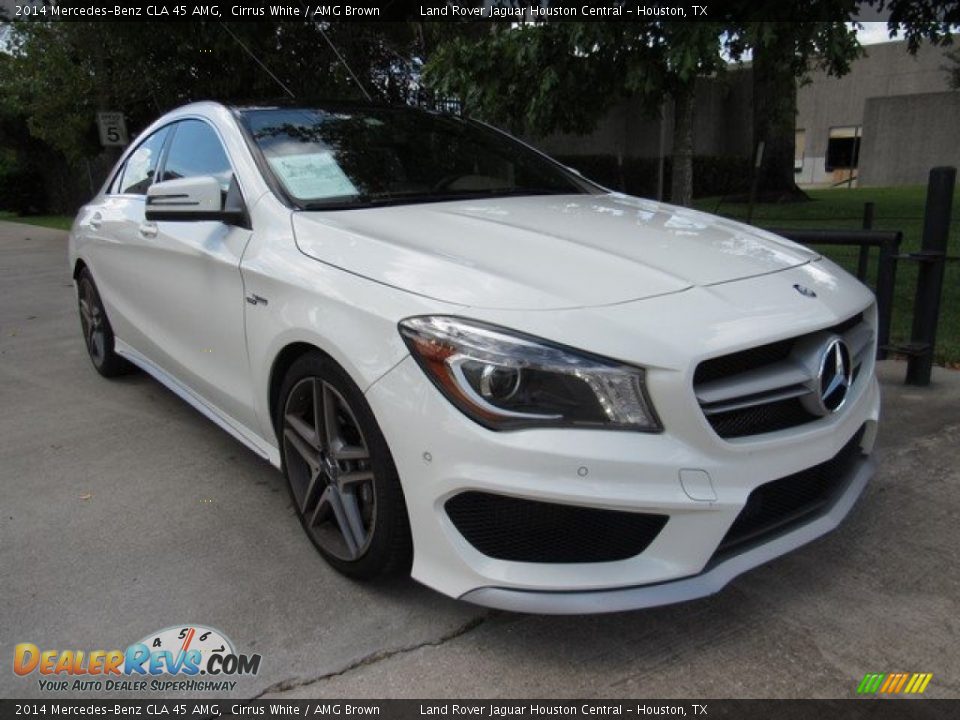 2014 Mercedes-Benz CLA 45 AMG Cirrus White / AMG Brown Photo #2